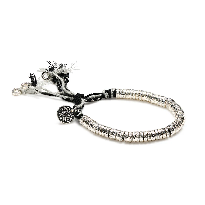 Mantra Sacred Guardian Energy Tibetan Silver Bracciale Deerwhisper BSA250304 1