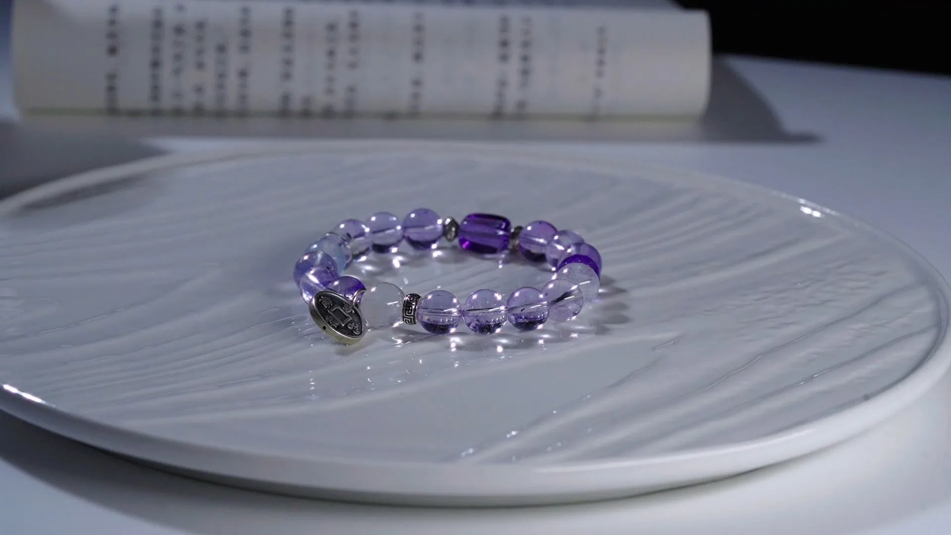 Aurora of Violet Cosmos Edition Motif × Faceted Galaxy Amethyst Deerwhisper  SJA250303 1