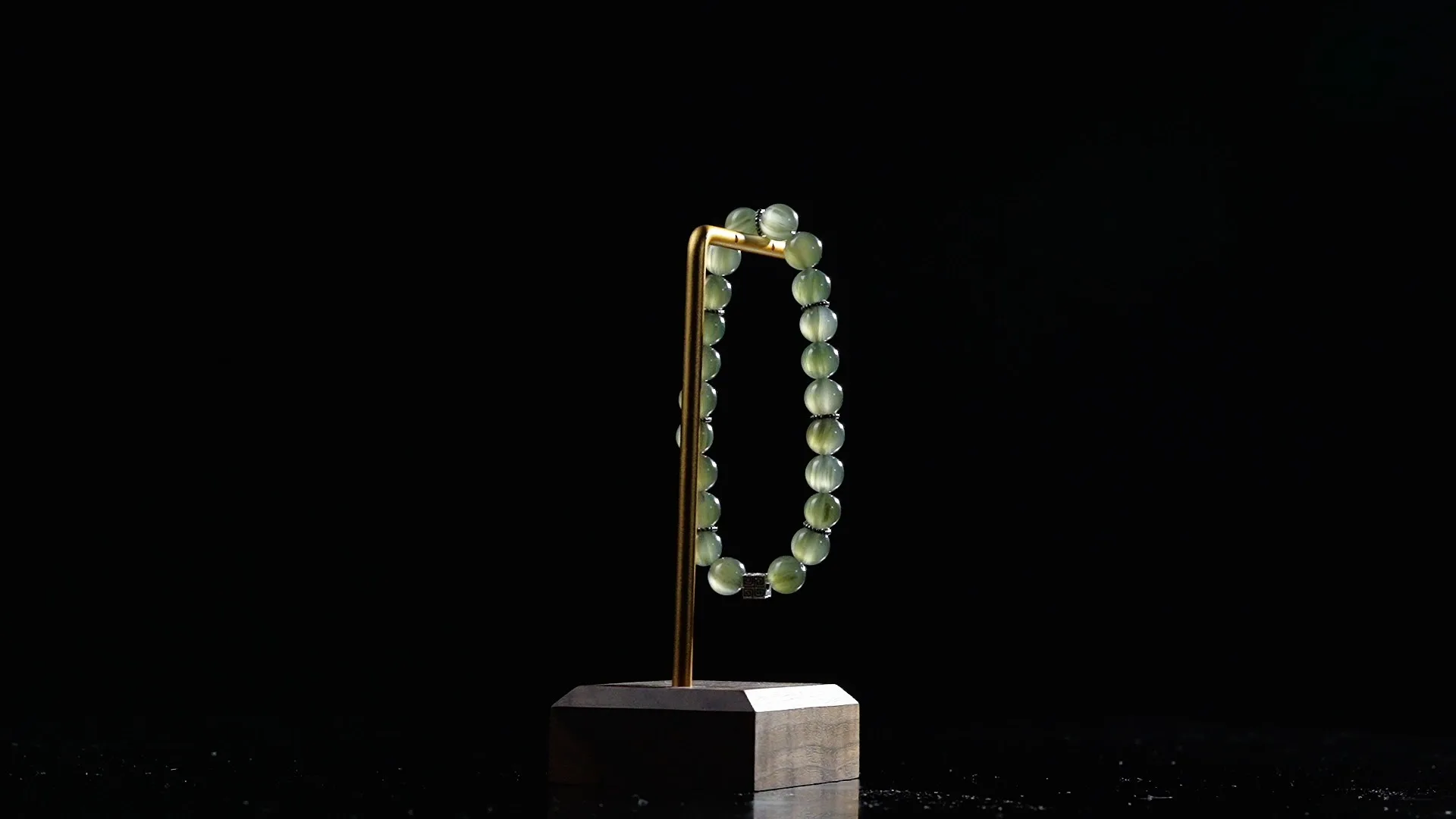 Green Rutile Quartz+‌square slingrande mönster prydnadsarmband deerwhisper sja250309 1
