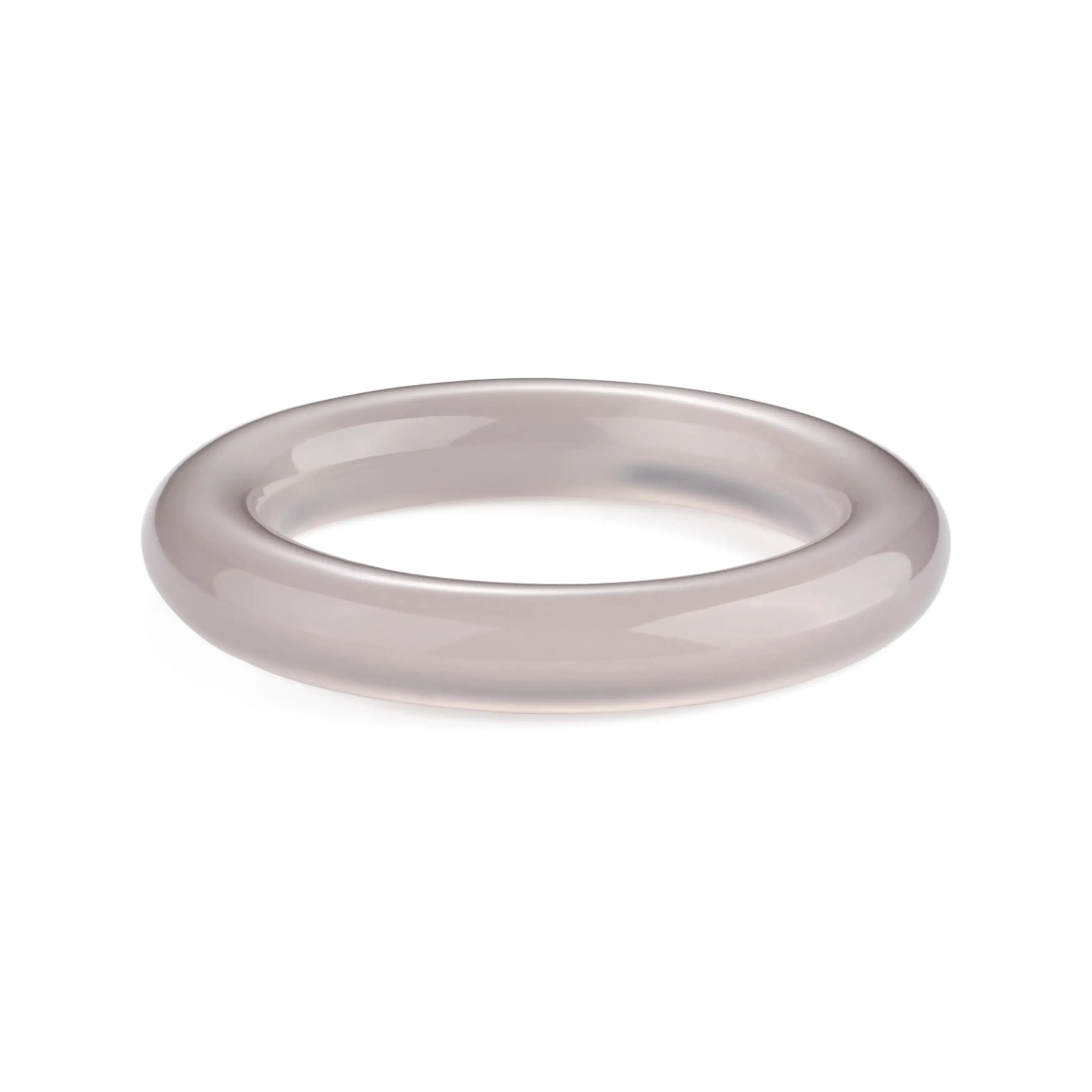 XunKe Heilongjiang River Basin Grey&Purple Ice-Transprant Agate Bangle BGA250502 1