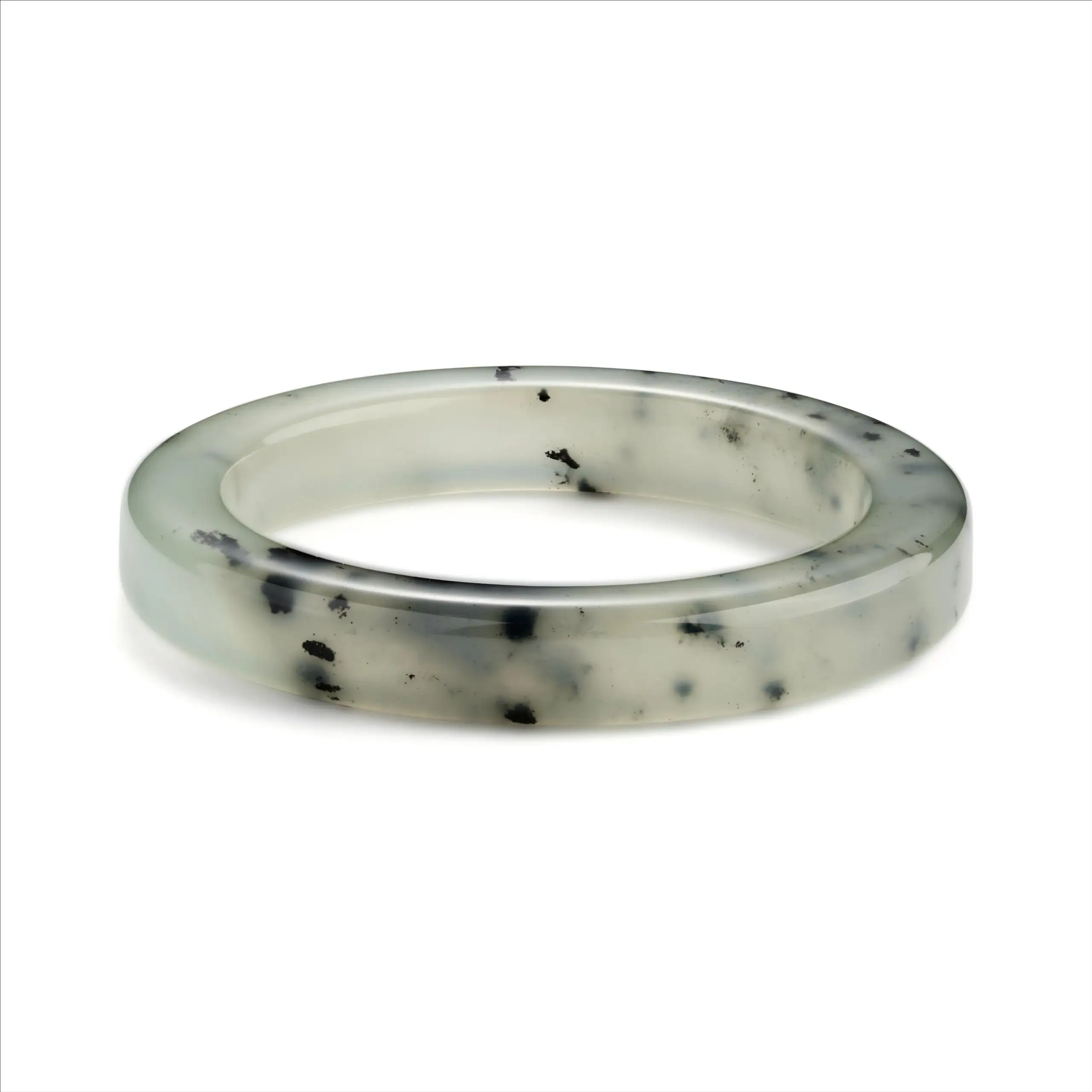 56 mm grön bläckstil xiuyu jade från Anshan China Bangle BGA250507 1