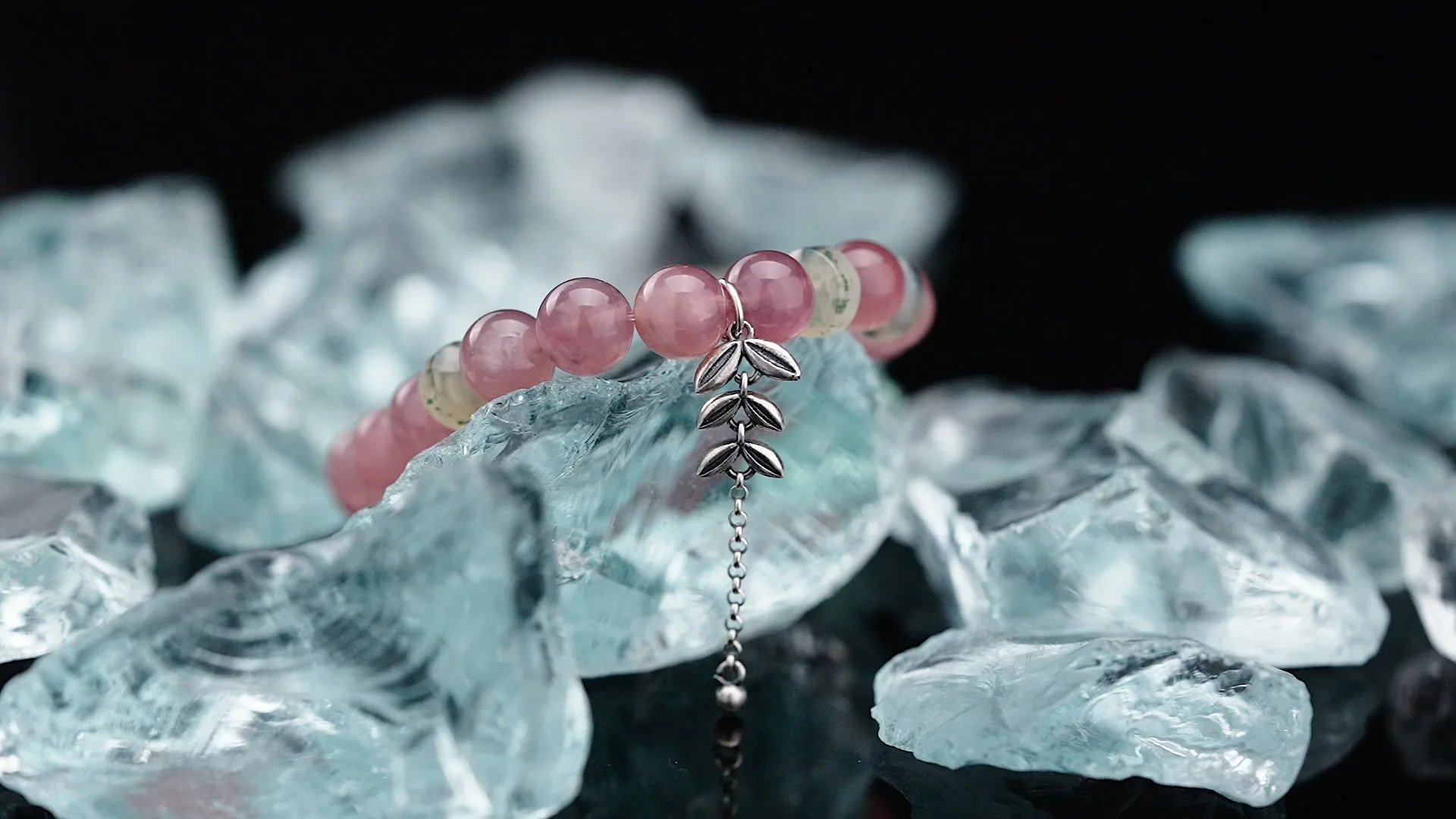 Rose Quartz & Moss Agate Deerwhisper Sja250313 1