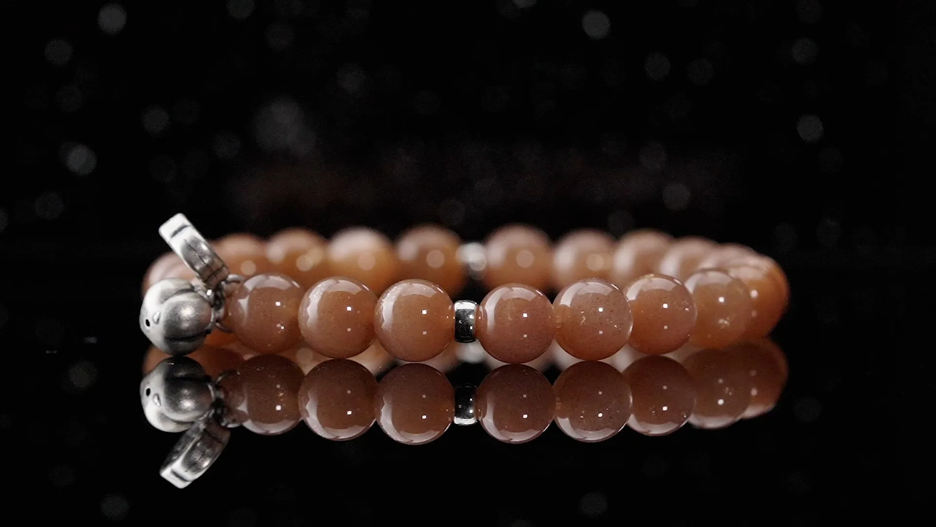 Pulseira de pedra laranja labradorita250302 1