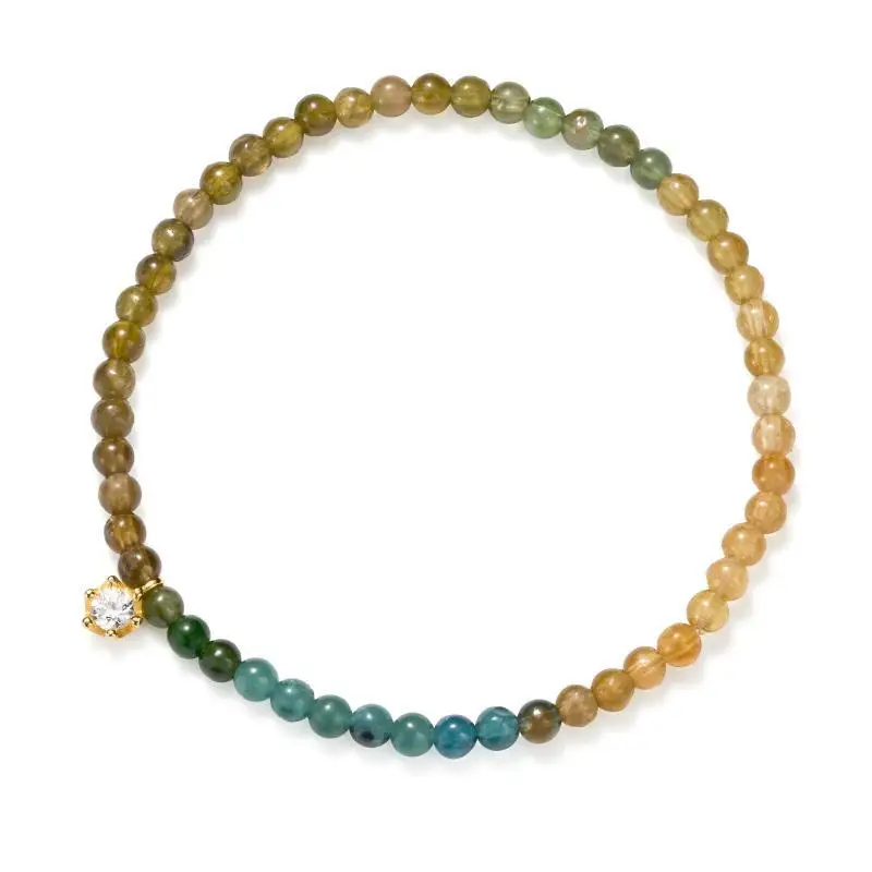 Deerwhisper Natural Tourmaline Monet Color Scheme Bracelet SJA250327 1