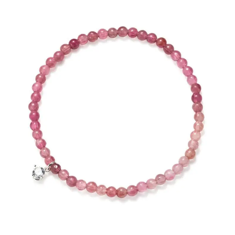 Deerwhisper Natural Pink Tourmaline Bracelet SJA250328 1