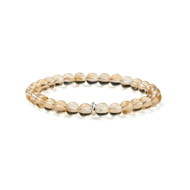 Deerwhisper Natural Citrine Beads Bracelet SJA250329 1
