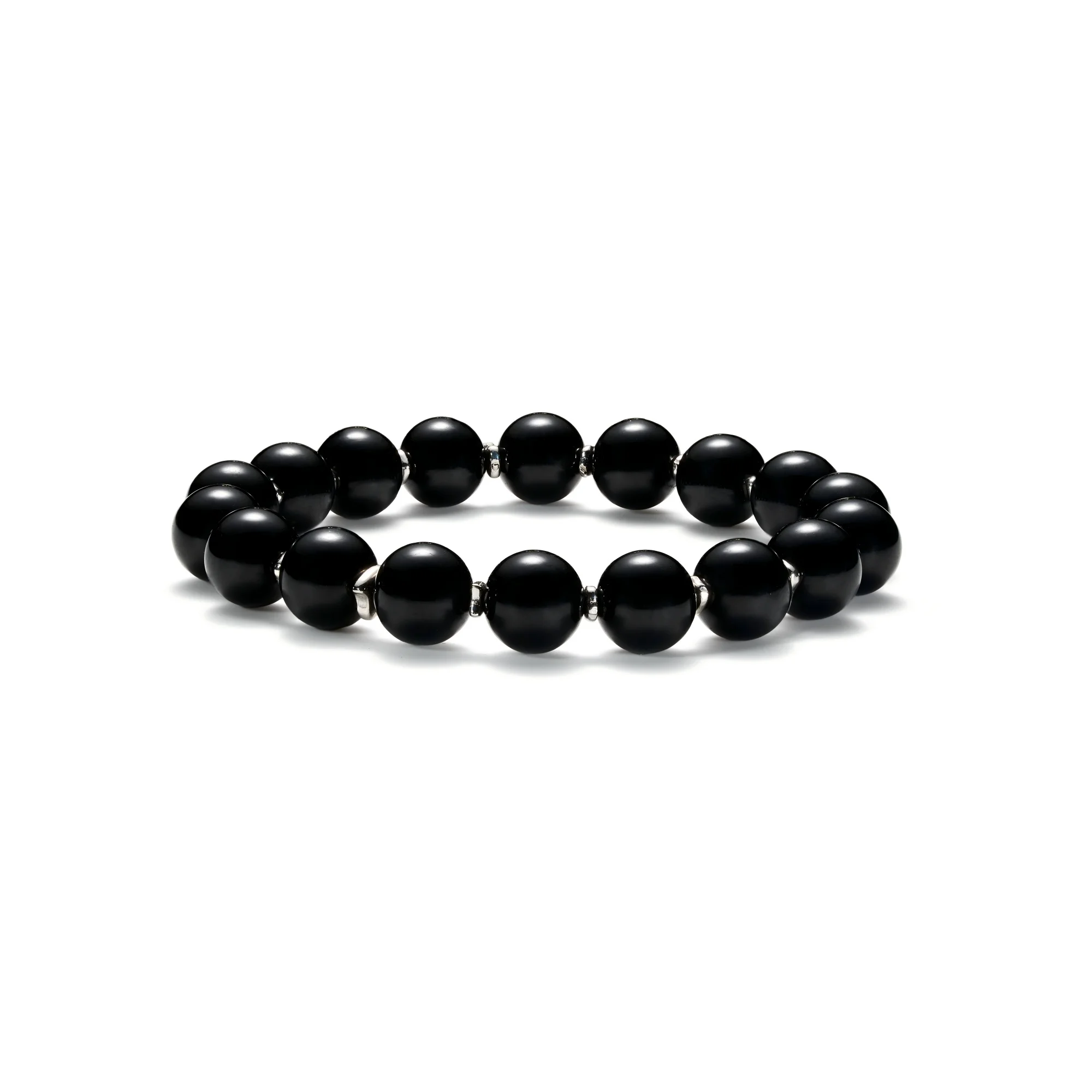 Deerwhisper Black Tourmaline Beads Armband Sja250706 1