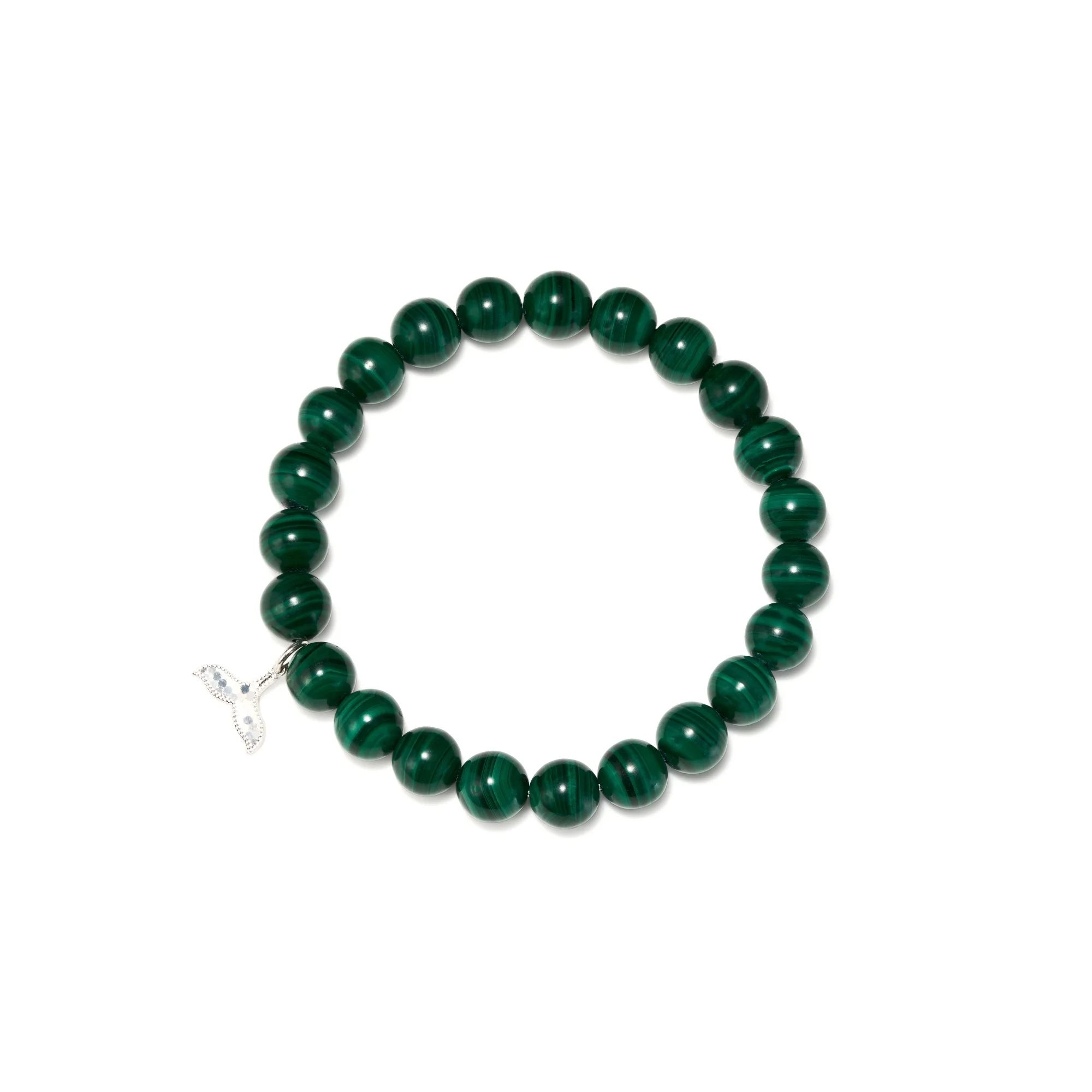 Deerwhisper Malachite & zilveren visstaartarmband YSA250601 1