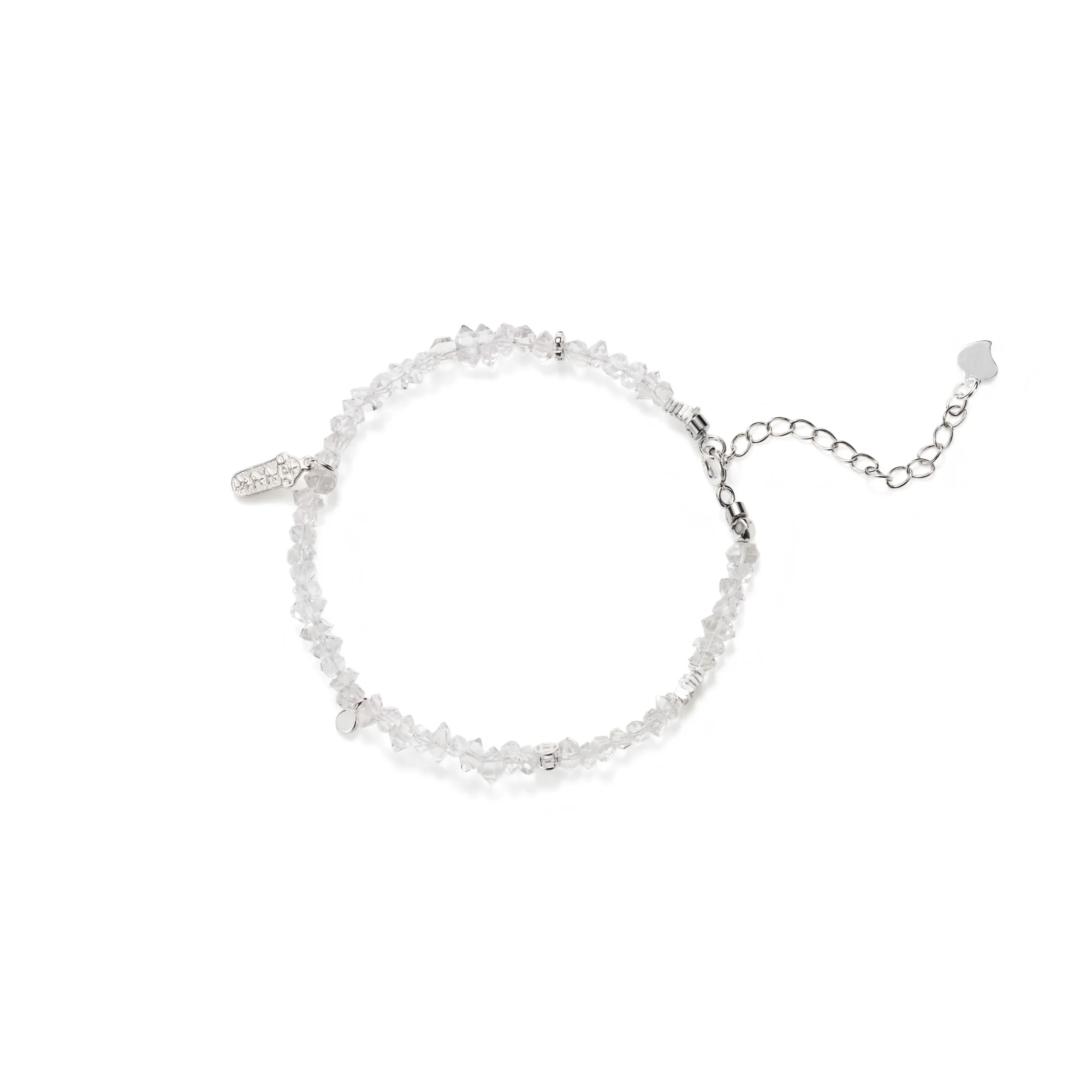 Deerwhisper 925 Silver Herkimer Diamond Armband Sja250710 1