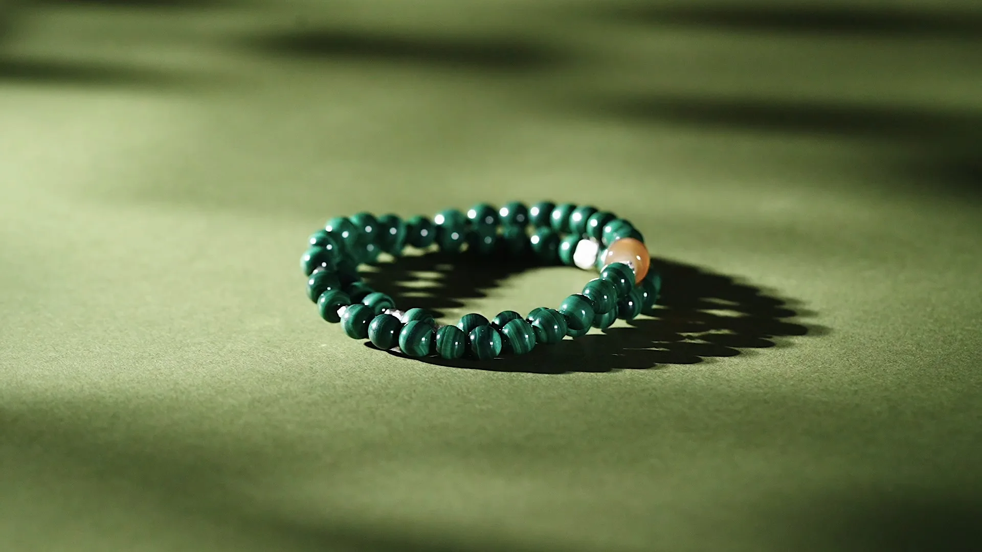 Deerwhisper Malachite & Agate Double Strand Silver Bracelet YSA250603 1