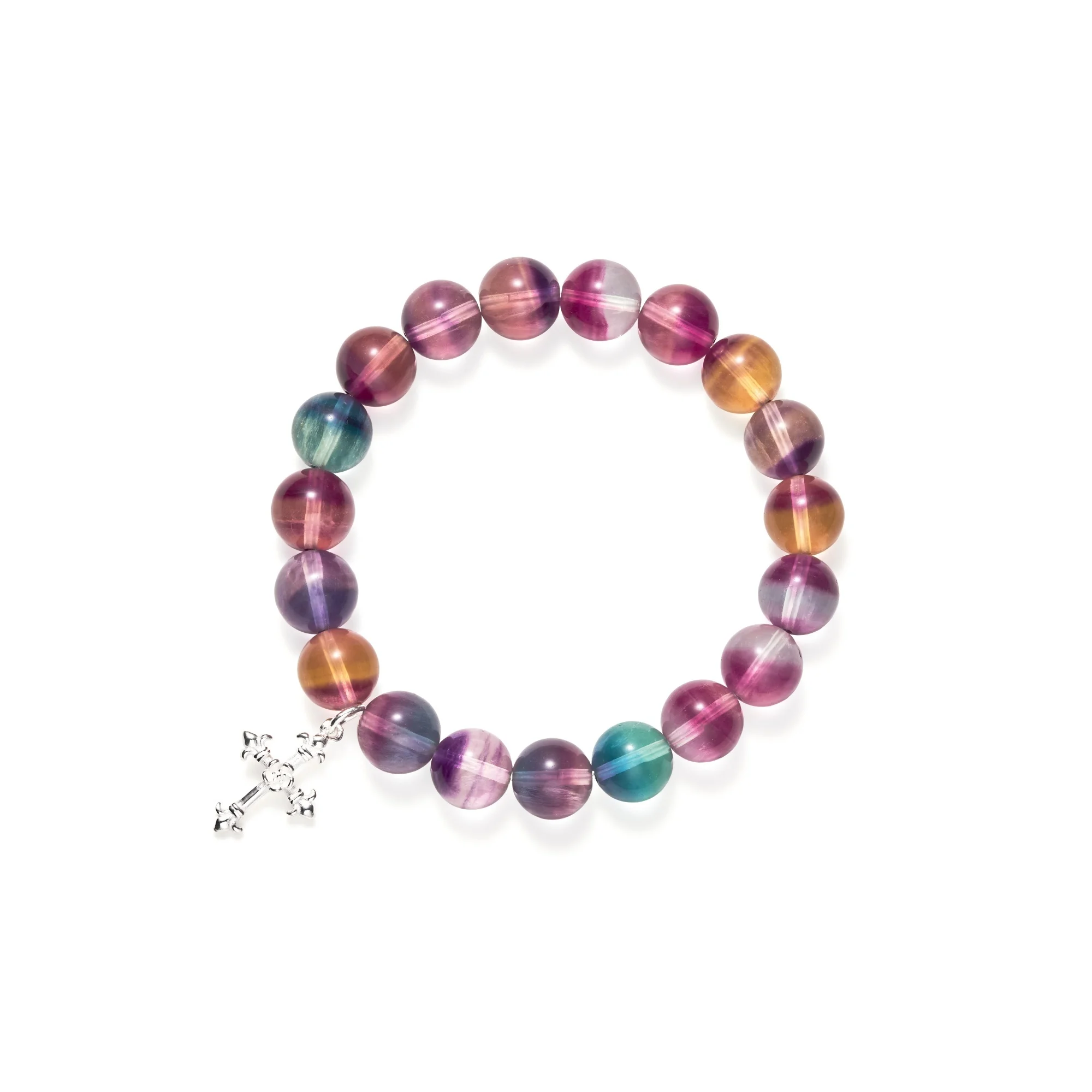 Deerwhisper Colorful Fluorite Bracelet SJA250719 1