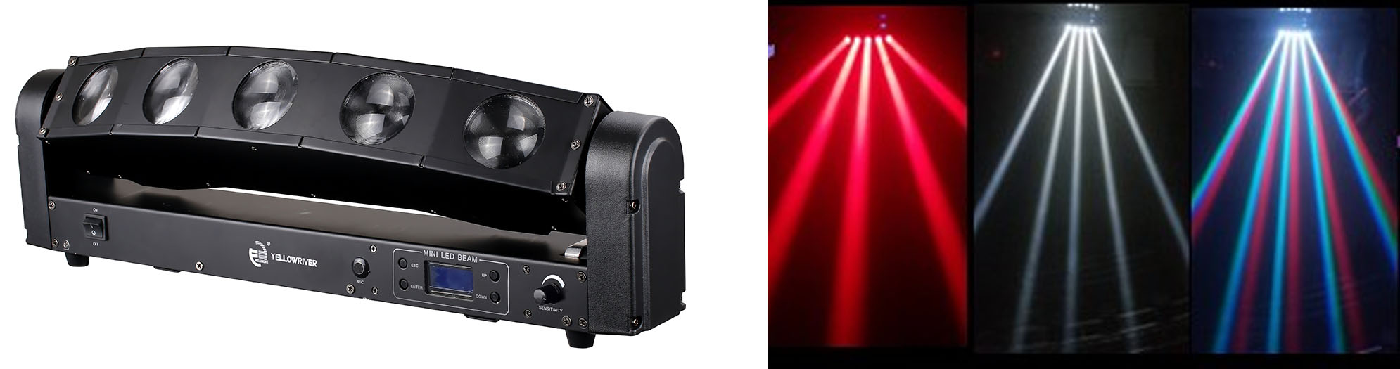 Yellow River Lighting YR-B1005QA 10WX5PCS(RGBW 4IN1) ARC LED Moving Beam 4
