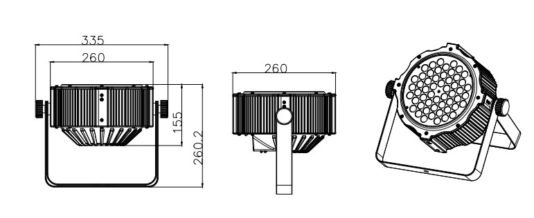 Custom led par stage lighting company Manufacturer | Yellow River 4