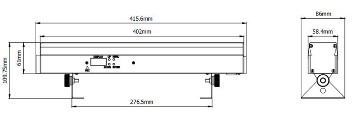 LED UV Mini Bar  YR-L0309 Wash Effect Bar Light 9cs 8