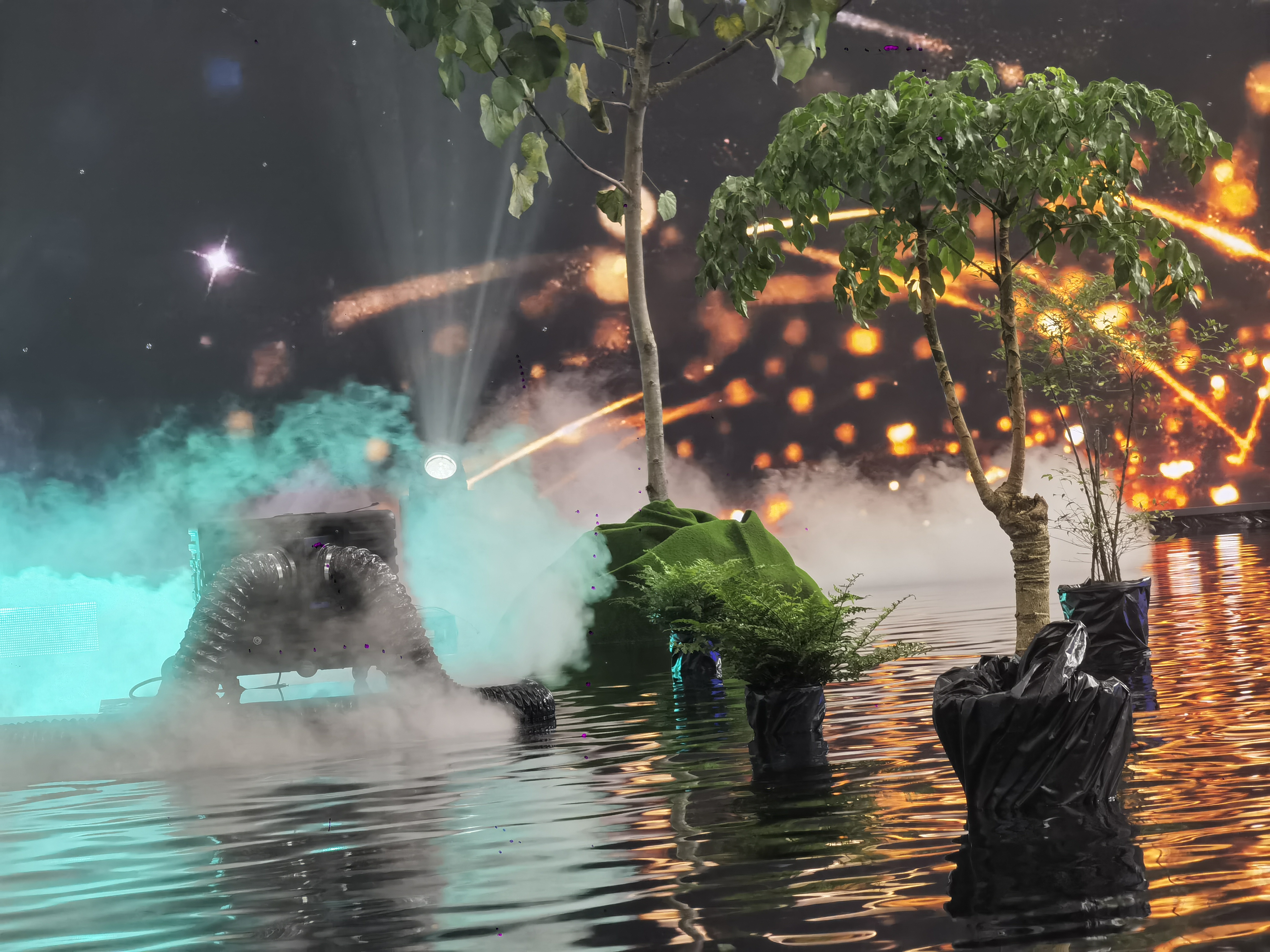 イエローリバーは、上級の移動ヘッドライトで広州文化フェアを照らします 4