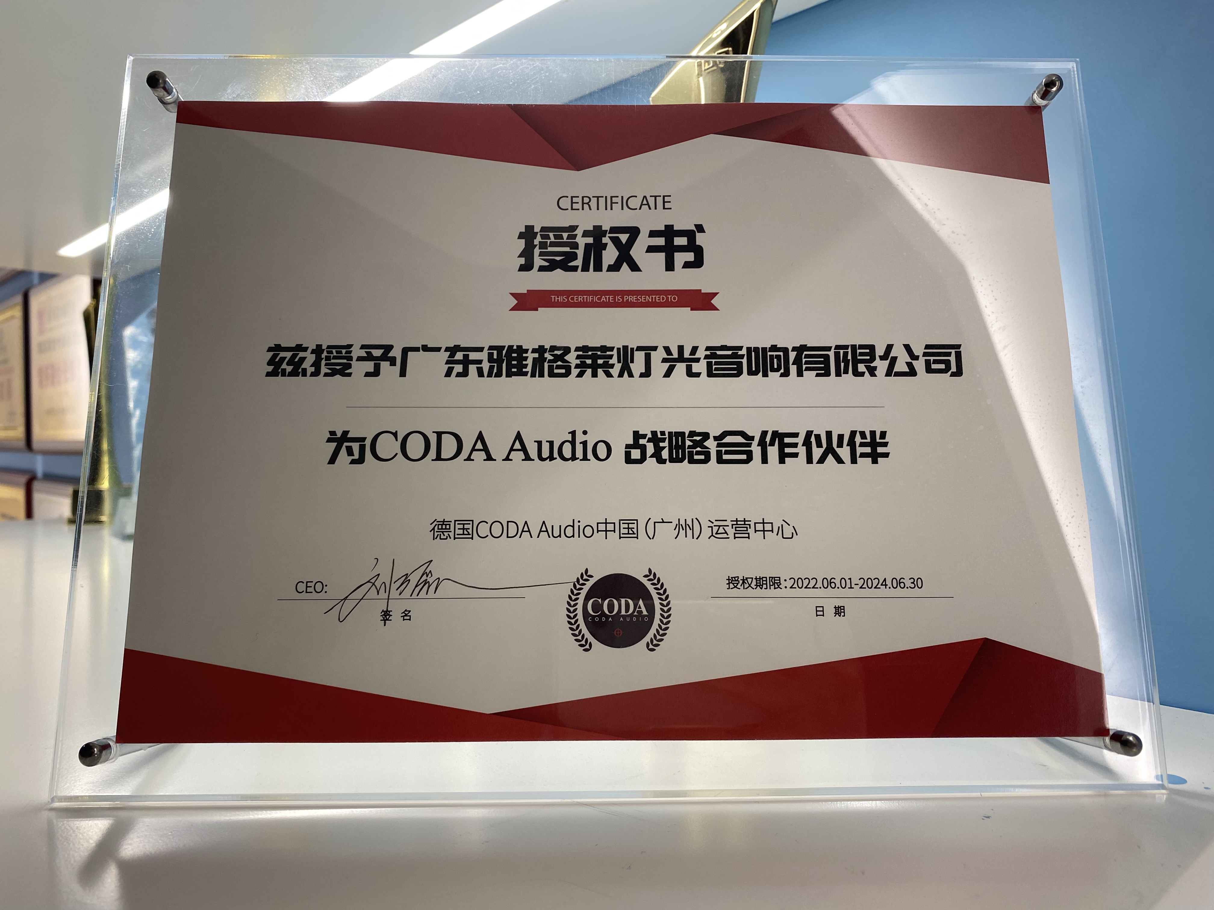 Coda Audioの戦略的パートナーであるイエローリバー照明は今後も続きます 1