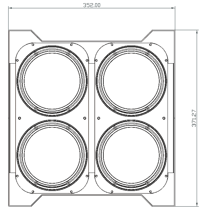 Cyclorama  4x100W COB 3