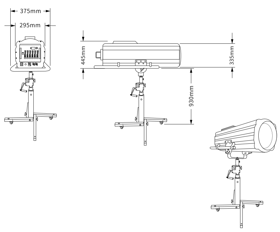 1000W Follow spotlight 3