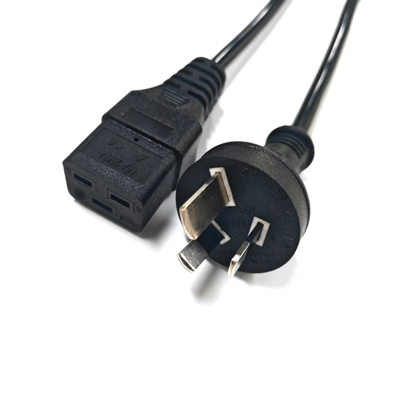 10A/250V 3 Pin Australia Standard plug to IEC C19 AU AC computer power cord main lead supplies for PDU , Servers , UPS 1