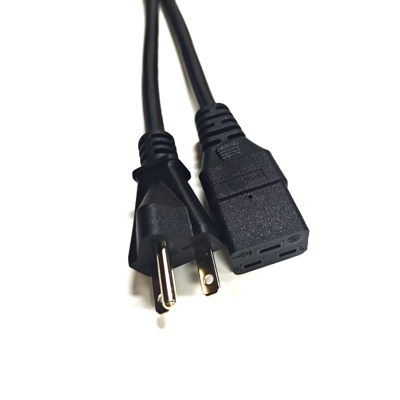 6ft 14AWG NEMA 6-15P to IEC C19 Heavy-Duty US Power Cord 15A 250V 1