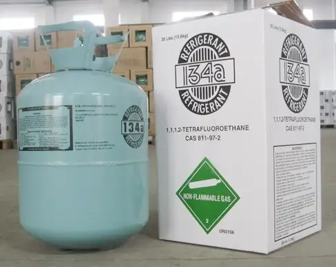 Refrigerant r134a 13.6kg r134a refrigerant gas cylinder /ISO/tonner EU 1