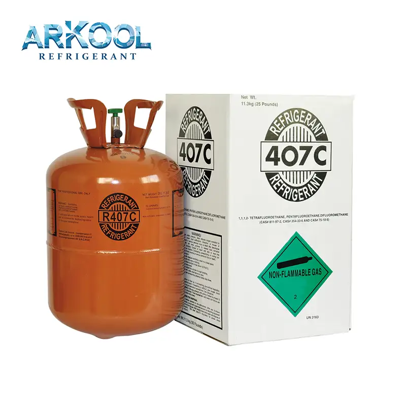refrigerant gas r407c gas price good for freezer(R134a,R R404A, R407C, R410A R1234yf ) 1