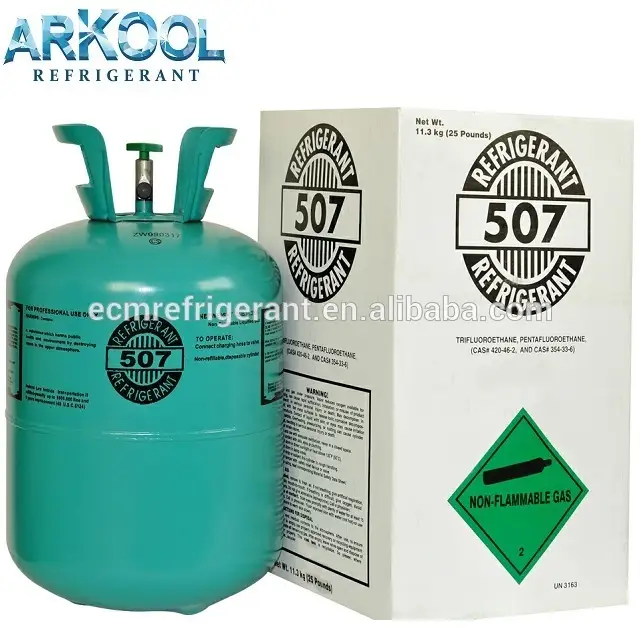 mixed r507 refrigerant gas Used in Air Conditioners ( R134A / R404a / R407c/ R417a/R600a) 1