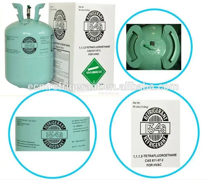 High quality refrigerant gases R134a ac refrigerant gas r134 1