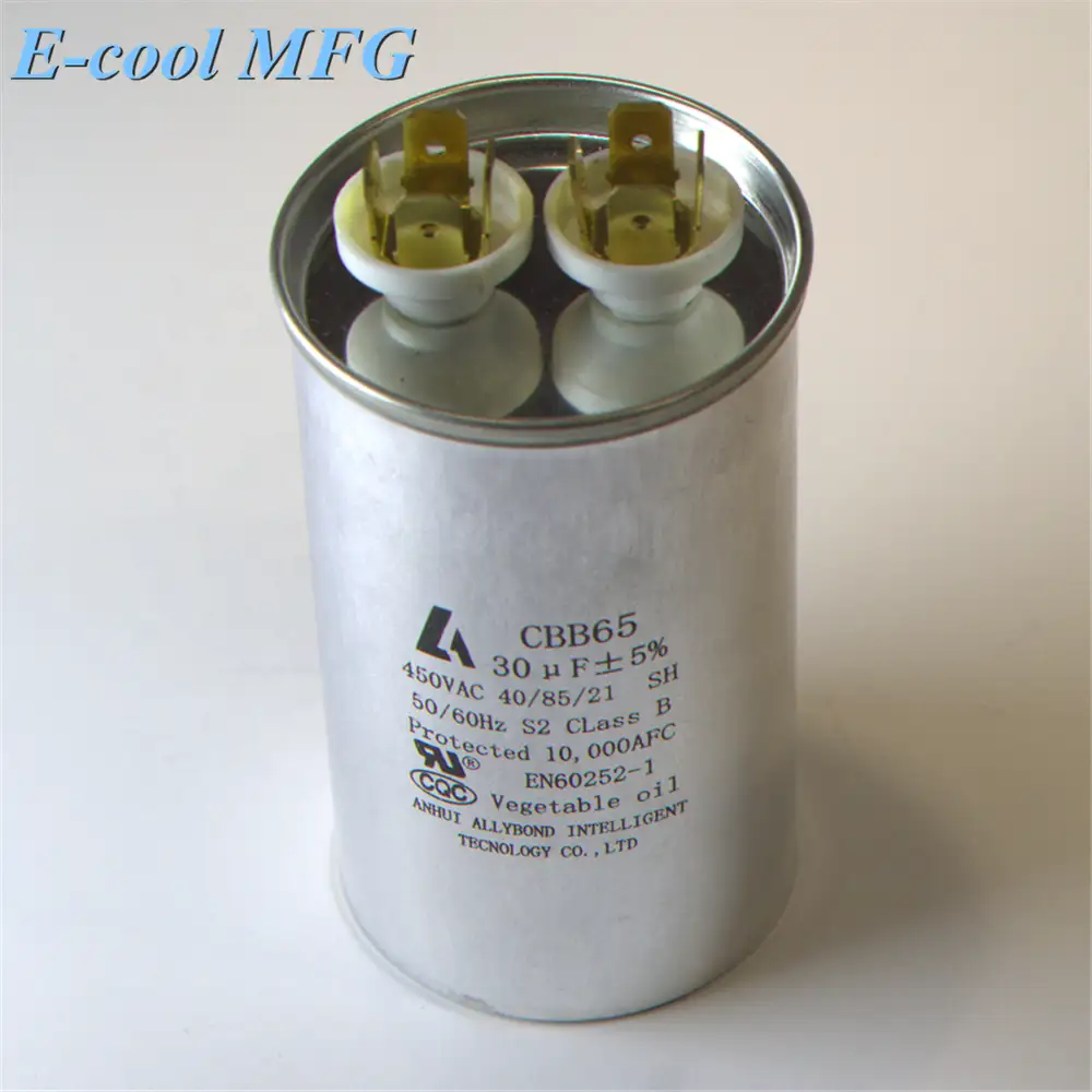 For air conditioner compressor start 450V CBB65 starting capacitor 2-100UF 1
