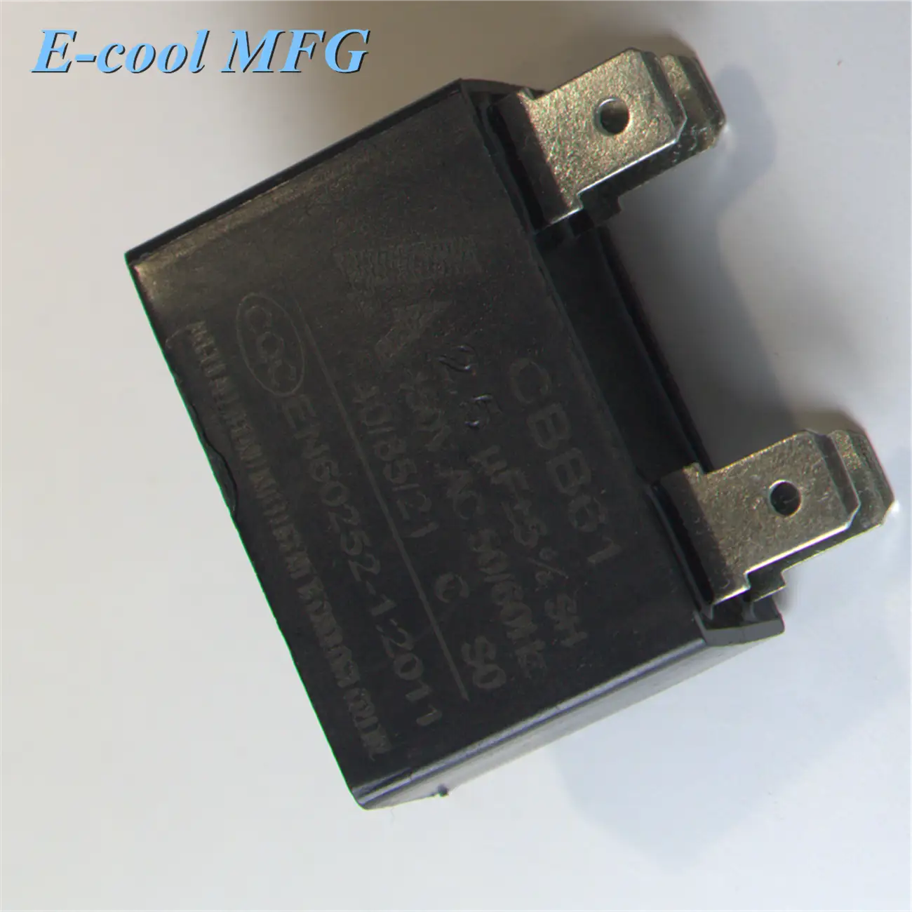 CBB61 AC450V 1.5ufWired Motor Run Capacitor with Fixing Hole, Black, Fan 1