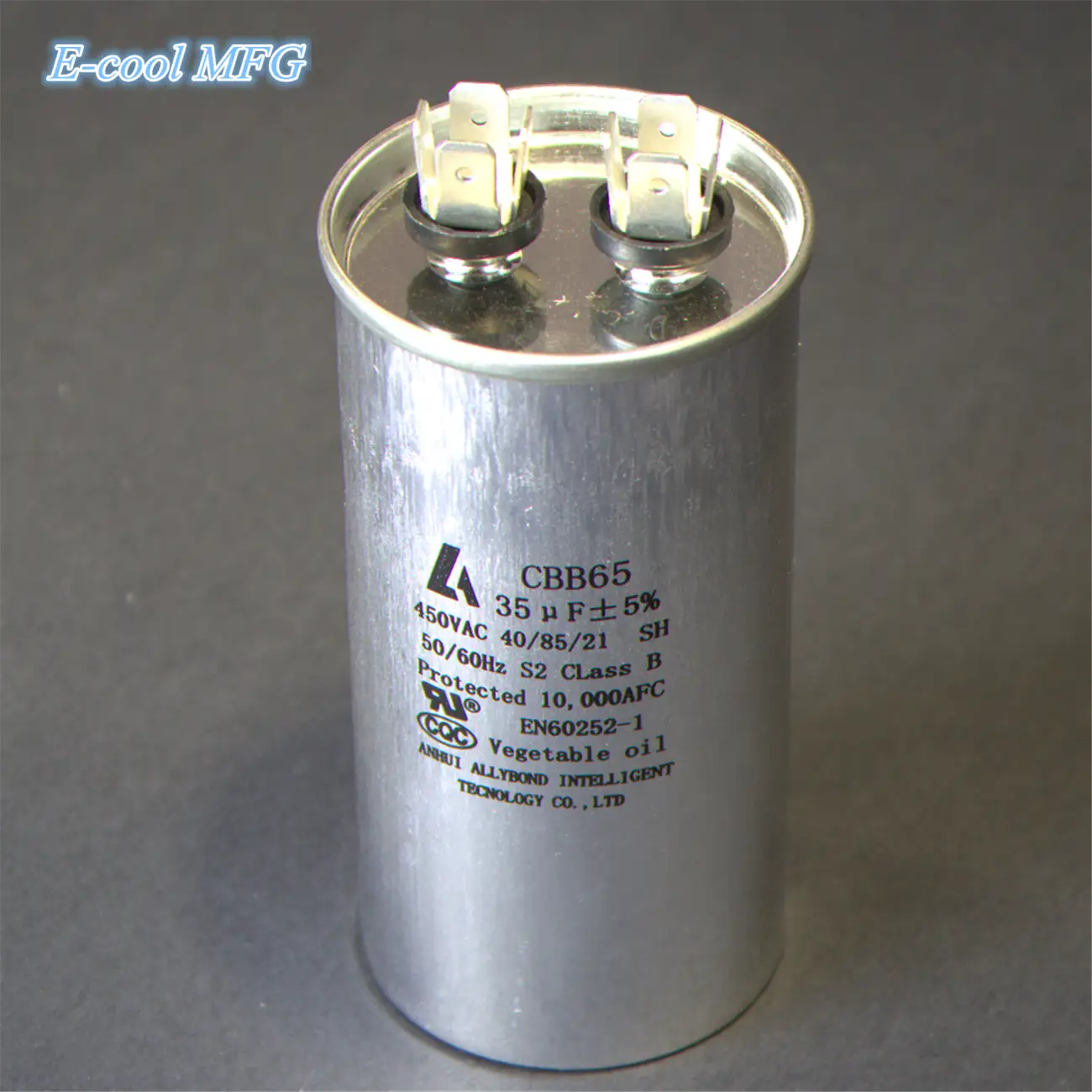 450V 50UF Start Capacitor CBB65 AC Motor Homopolar Electrolytic Aluminum Foil Capacitor for Air Conditioning High Quality 1