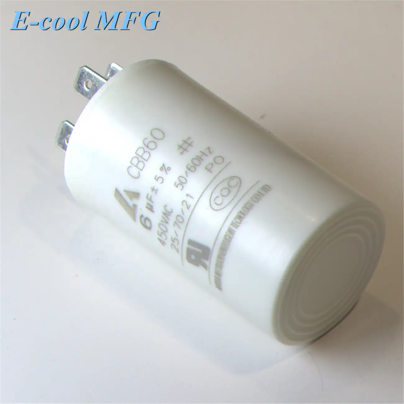 A/C motor run capacitor CBB60 with wire 2-100UF 450V 1