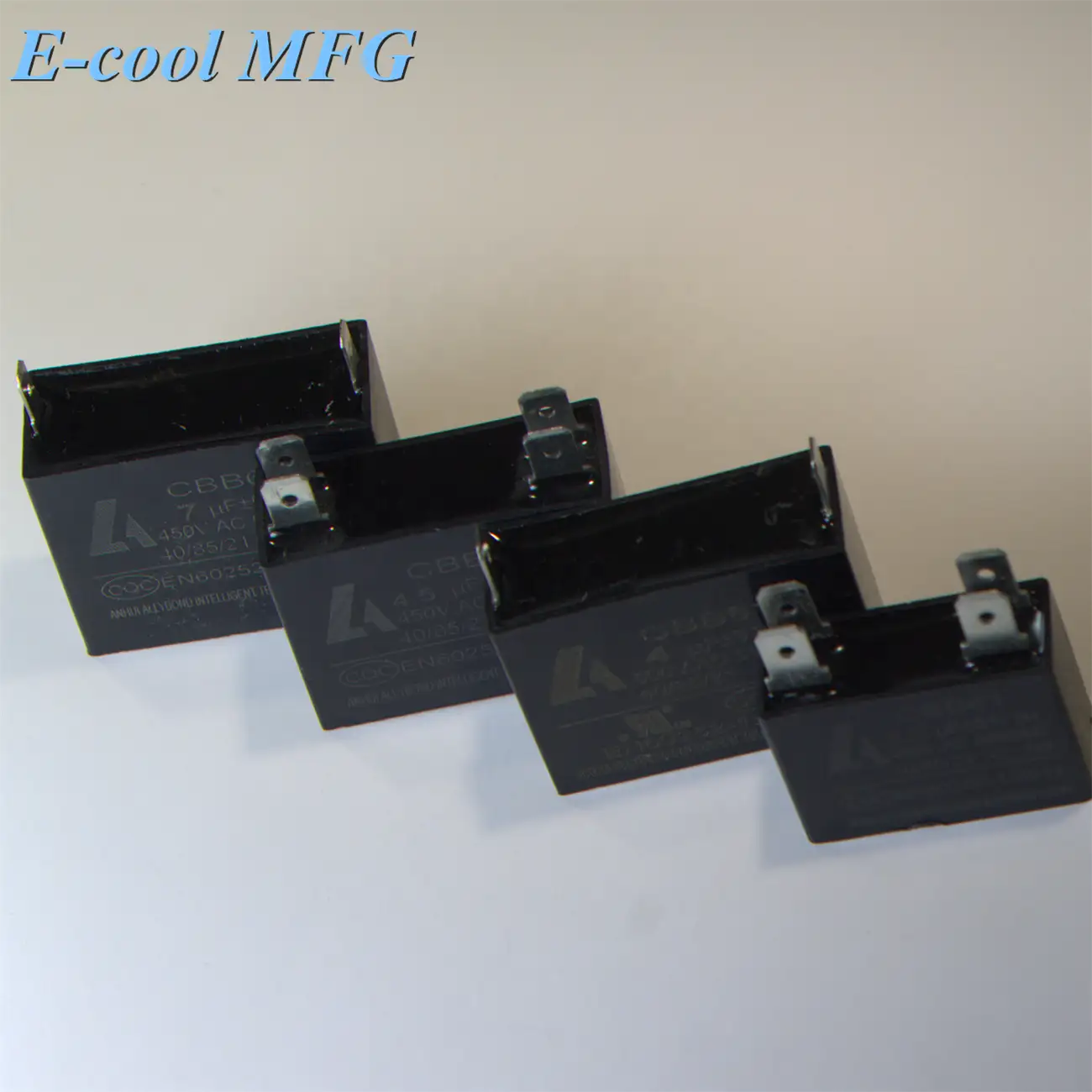 CBB61 6uF 450 Volts 50/60Hz 4 Pins Rectangle Shape Ceilling Fan Capacitor OZ1 1