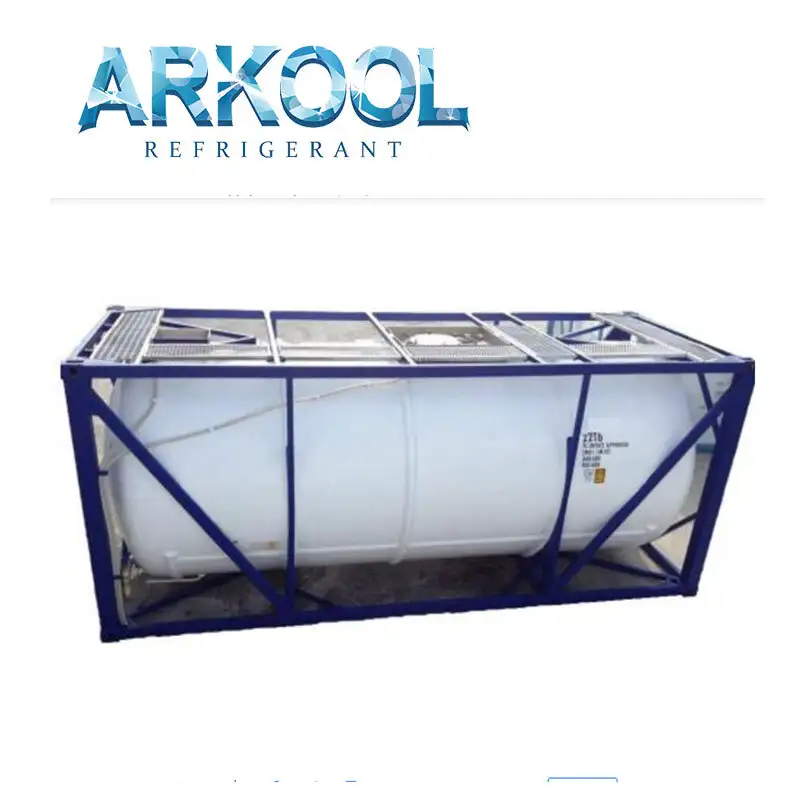 gas R152a+DME Dimethyl etherstandard ton ISO tank packing 1
