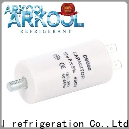 Arkool dual rated motor run round capacitor suppliers for celing fan 1