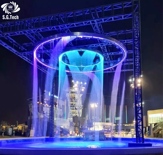 Nueva llegada cortina de agua digital DMX LED para Stage Water Show 1