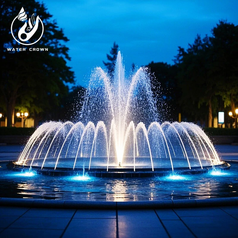 Couronne d'eau du Guangdong Petite fontaine de jardin en acier inoxydable pour décoration extérieure 1