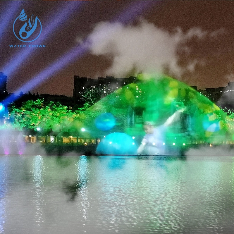 Smart Floating Mist Fountain (Interactive Landscape System) Dynamic Lighting Human Computer Interaksyon. 1