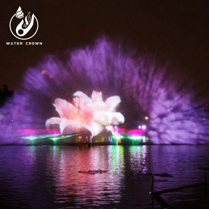 Système de projection de fontaine de films aquatique Écran aquatique HD avec effets laser 1