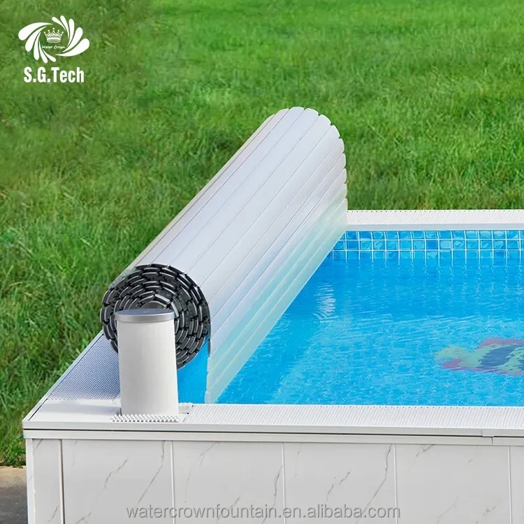 Outils de piscine de la couronne d'eau coulissant et équipement automatique de sécurité de couverture PC 1