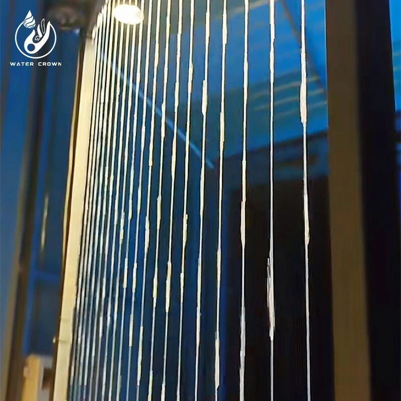 Cortina de agua de cuerda de grado comercial con iluminación LED 1