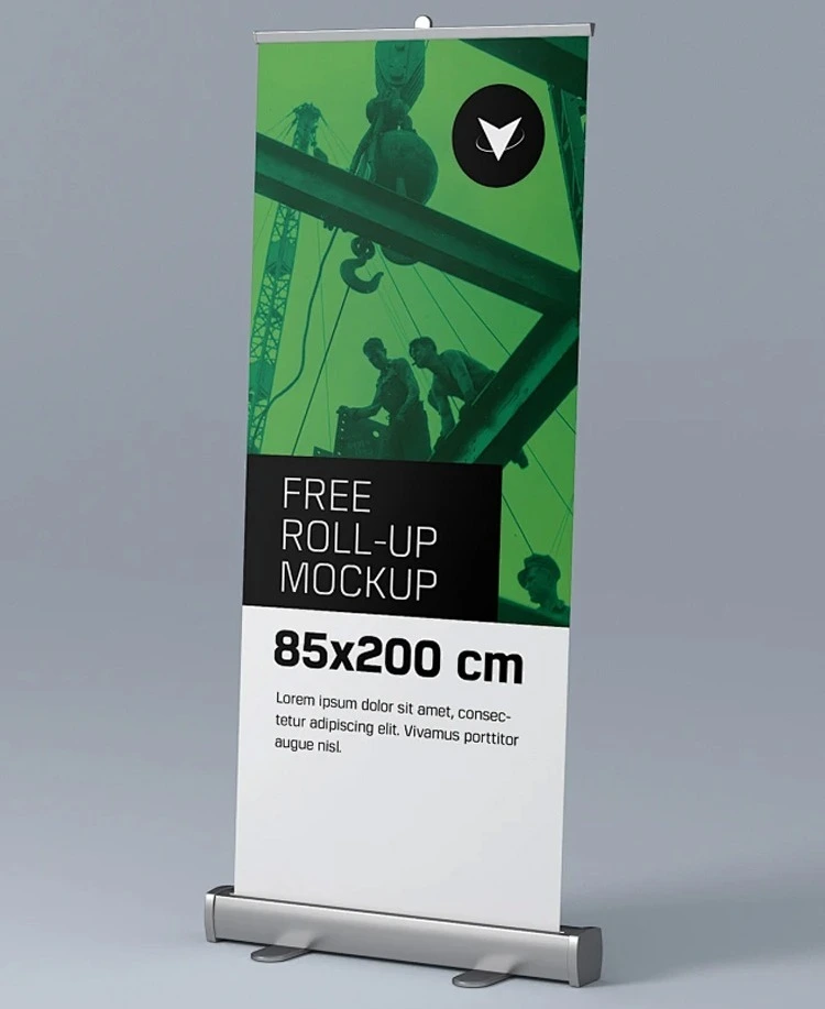 Stand de bannière en alliage en aluminium - Anti-Rust personnalisé, portable, 80 * 200cm 1