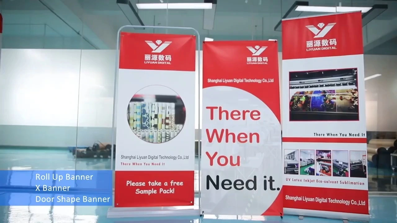 Langlebige Outdoor Retractable Customized Printing Scroll Custom Banner Stand Artistic Display Hintergrund für Werbespanner 1