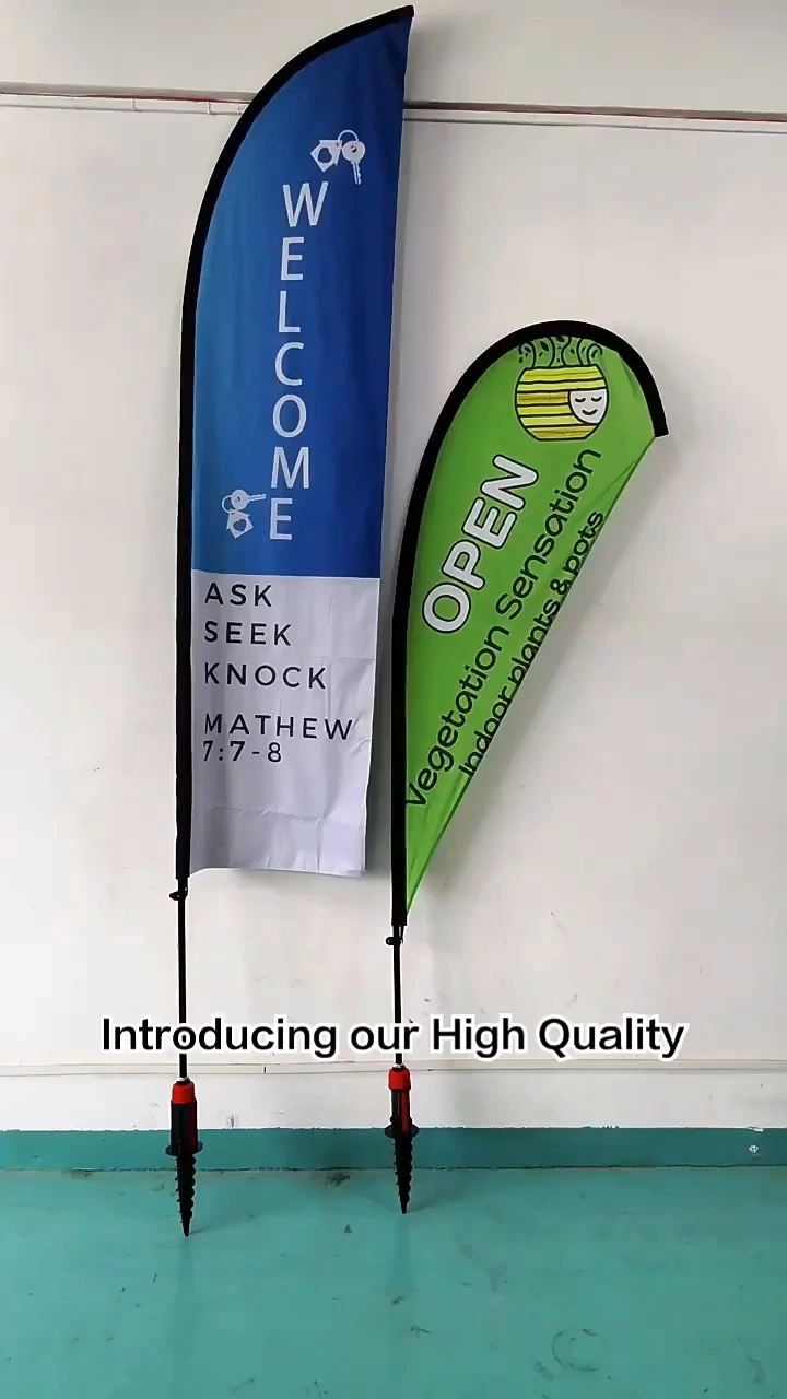 Custom Printed Beach Flags UV Resistant Flags Easy Setup for Outdoor Promotion Events Business 1