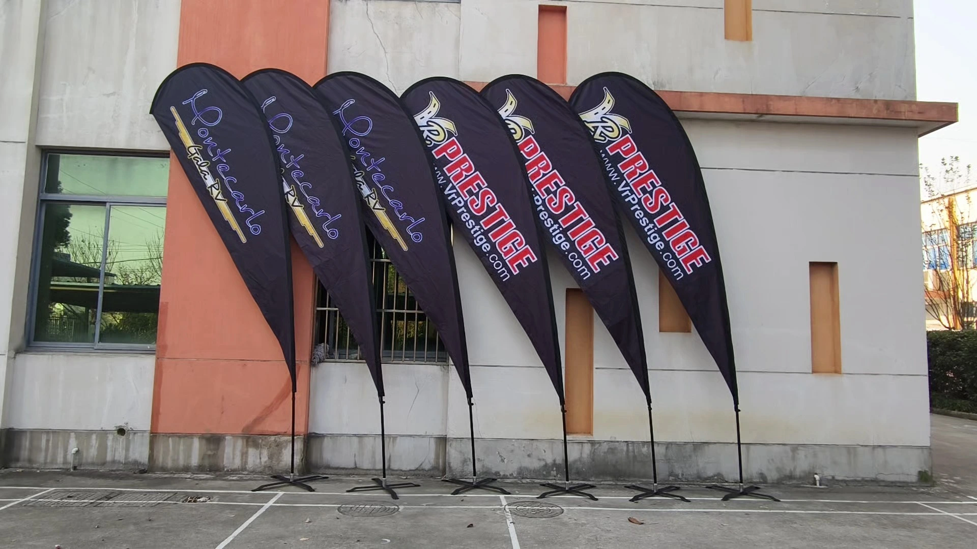 Professional Manufacturer Cheap Windproof Durable Outdoor Exhibitions Custom Logo Feather Beach 1