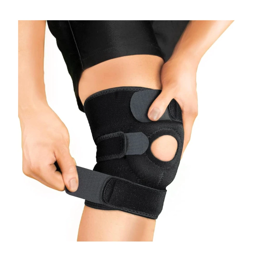 Compression réglable du genou en néoprène pour soulager la douleur et récupération des blessures 1
