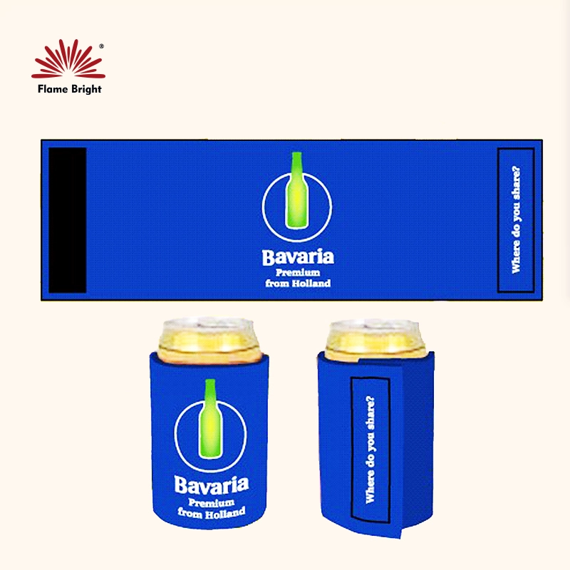 5mm thickness neoprene can cooler without base Closing with Velcro 1