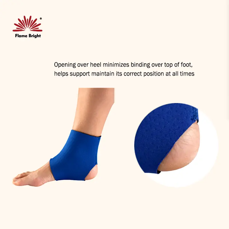 Flame Bright Neoprene Ankle Support with Straps 3mm Thickness Neoprene Covered with Nylon Fabric on Both Sides Suppliers 6