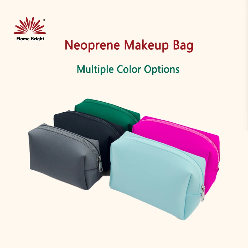 Tank zipper neoprene Minimalist Fashion Cosmetic Pouch 1