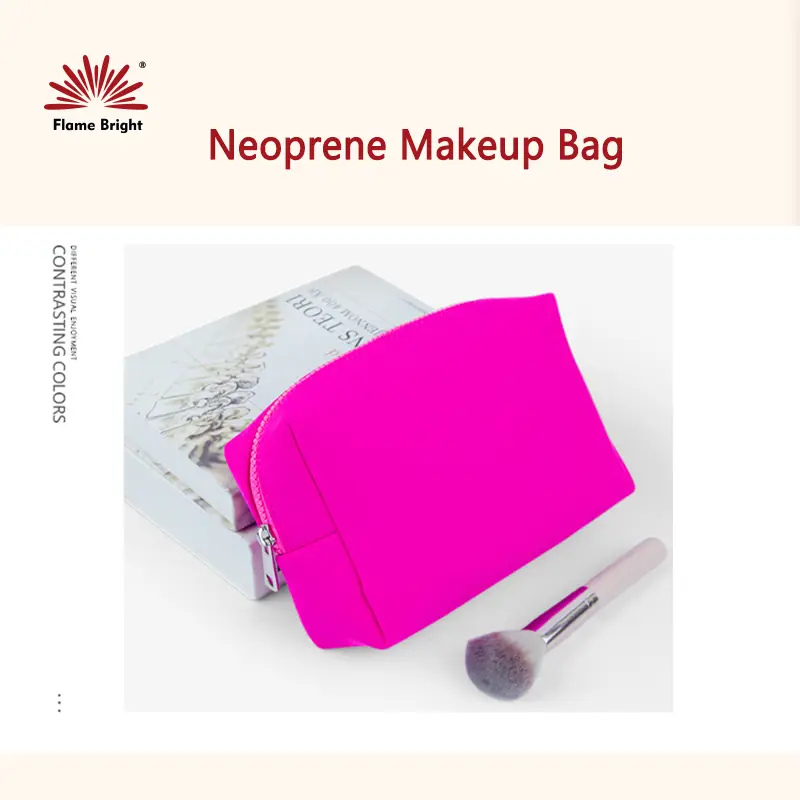 Flame Bright Cosmetic Bag Manufacturer the Specific Price Needs to Be Calculated Based on the Thickness of the Material and the Type of Fabric Laminated on the Surface. Cosmetic Bag Manufacturer Supply 7